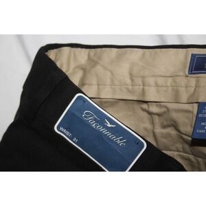 FACONNABLE Men's 31 Black Cotton Elastane Chino Pants Coin Pocket Hong Kong new